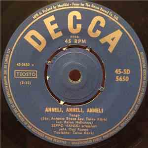 Seppo Hanski - Anneli Anneli Anneli / Tummatukka download free
